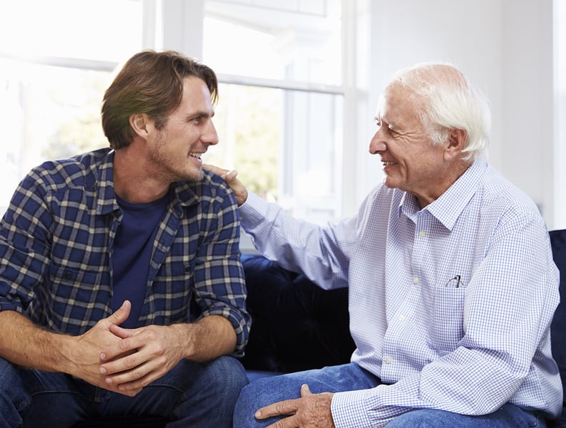 Father And Son Talking